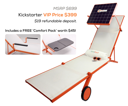 VIP offer, get a $699 product for only $399 including a free comfort pack worth $45.